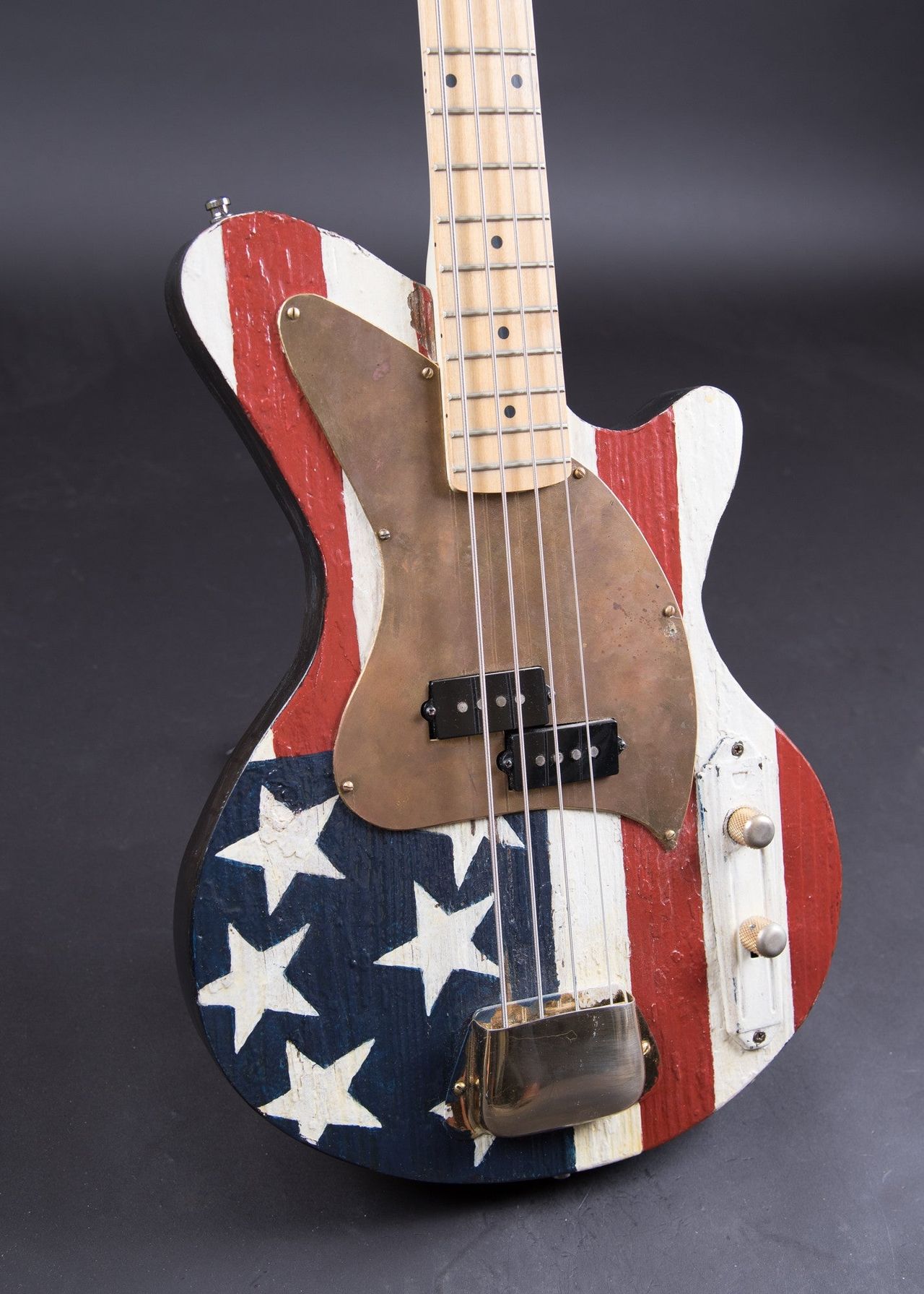 Postal Crossroad Barnwood Flag Bass Carter Vintage Guitars