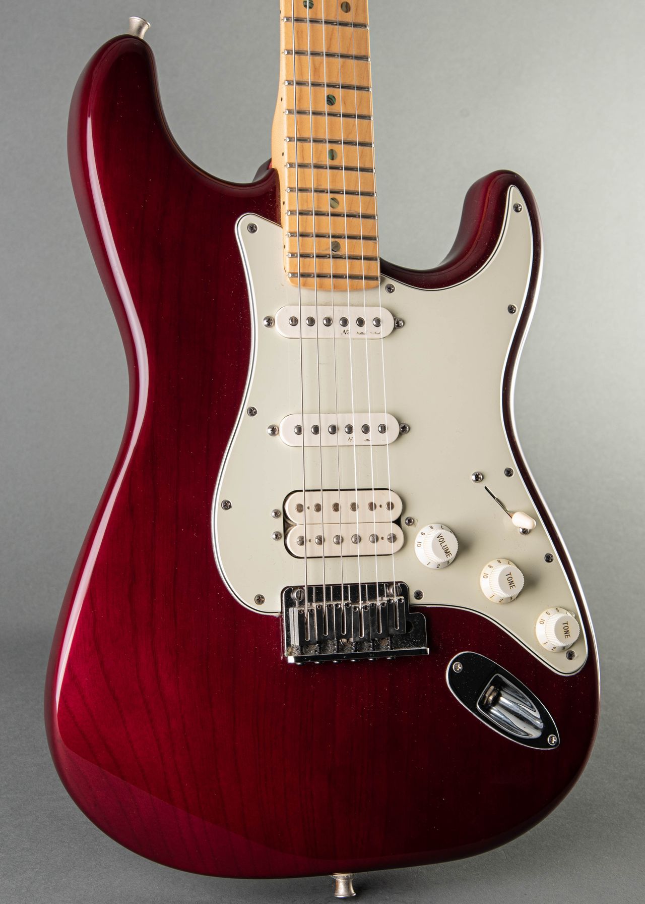 Fender American Deluxe Fat Stratocaster 1998, Burgundy | Carter 