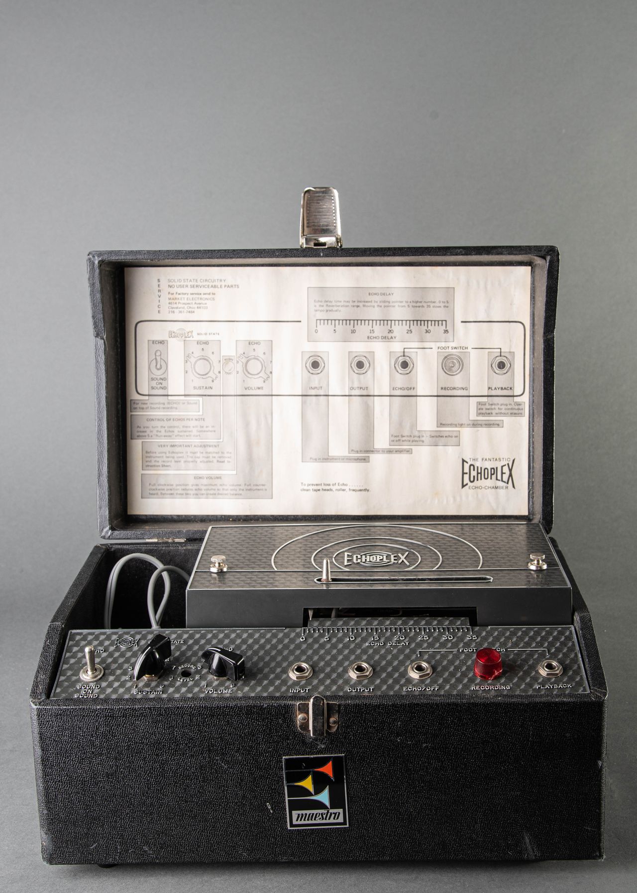 Maestro EP-3 Echoplex Tape Echo 1972, Black | Carter Vintage