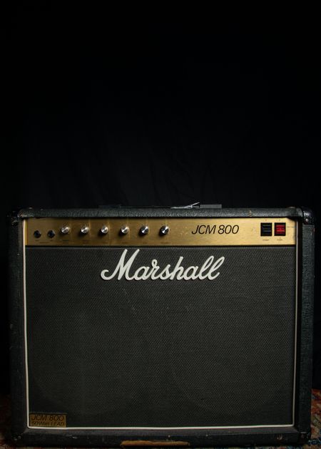 Marshall JCM800 2x12 1984, Black Tolex