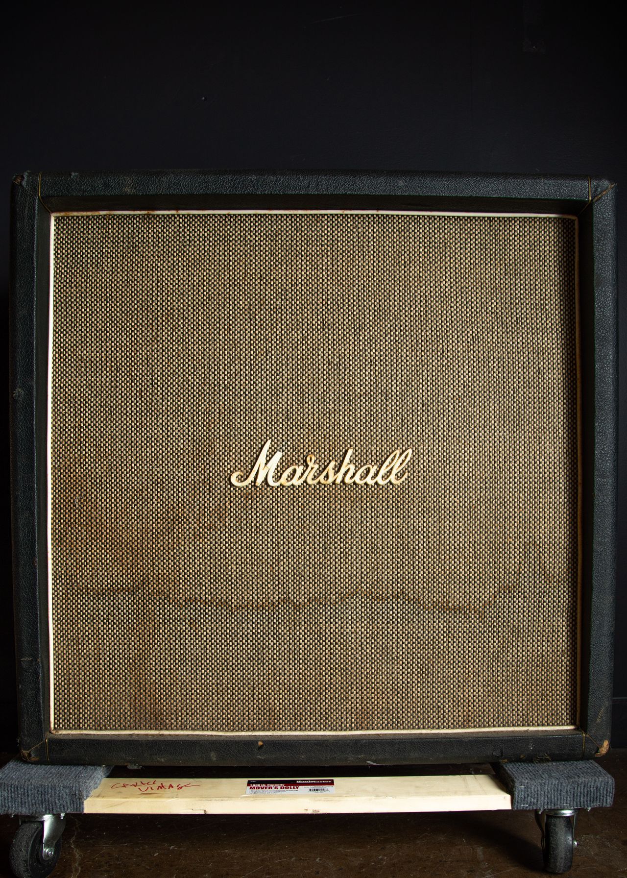 Marshall 1960B 4x12 Straight Cabinet 1970, Black | Carter Vintage