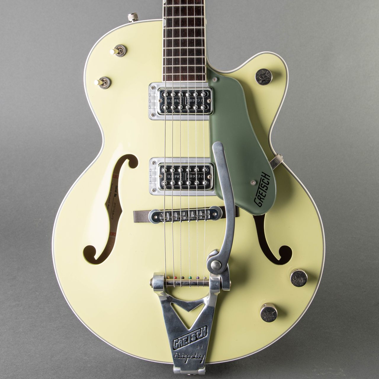 gretsch double anniversary two tone green