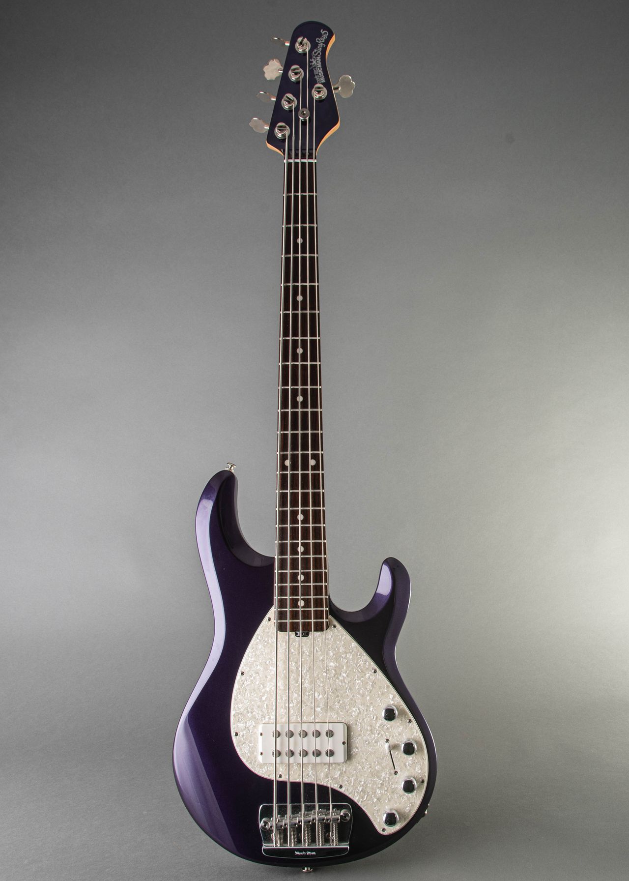 Carter Vintage - Ernie Ball Music Man StingRay 5 H 2001, Pearl Purple |  Carter Vintage Guitar Exchange