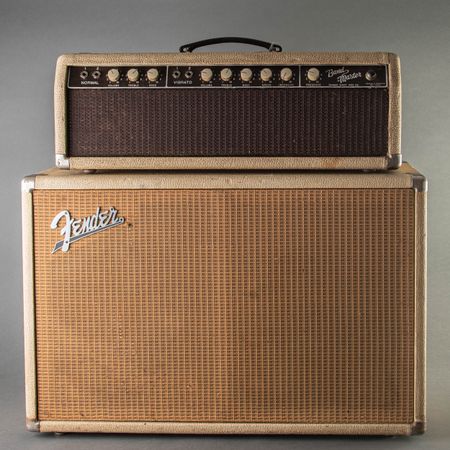 Fender Bandmaster 6G7-A Head & 2x10 Tremolux Cab 1962, Blonde