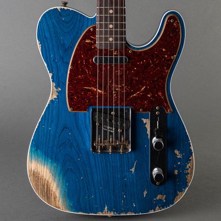 Fender Custom Shop 1962 Tele Custom 2022, Sapphire Blue Transparent