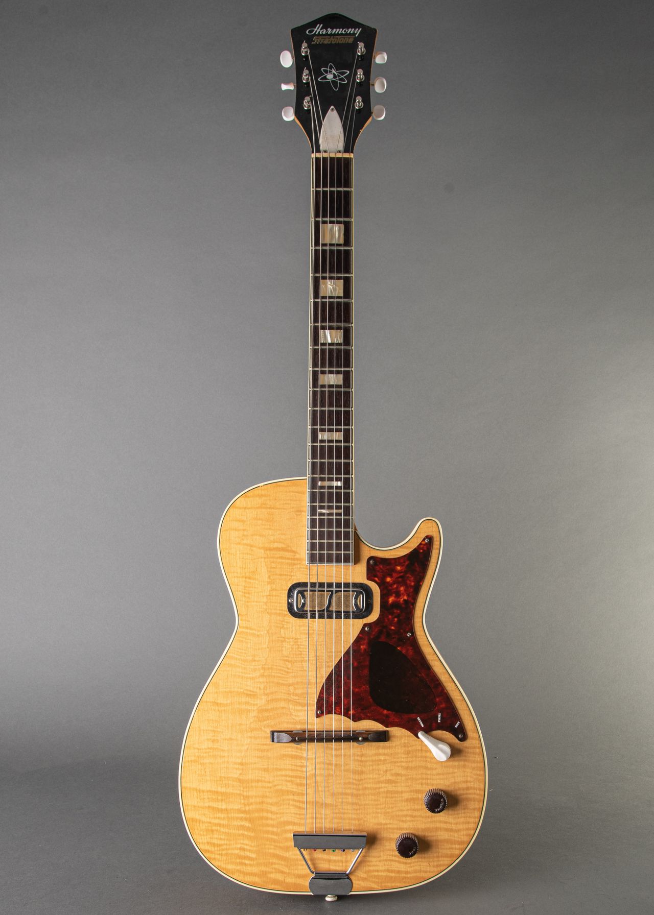 Harmony Stratotone H48 Mercury 1960s, Natural | Carter Vintage Guitars