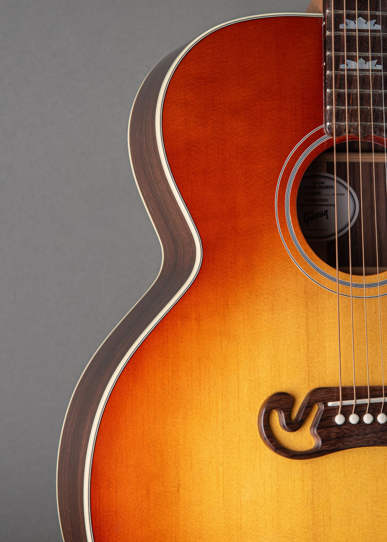 Gibson SJ-200 Studio Rosewood 2023, Sunburst | Carter Vintage Guitars