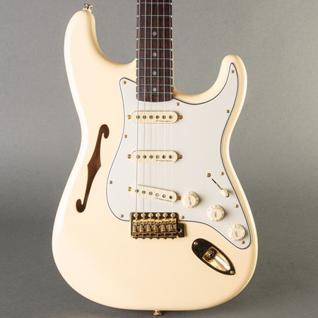 Partscaster Strat Style Thinline 2000, Aged Olympic White