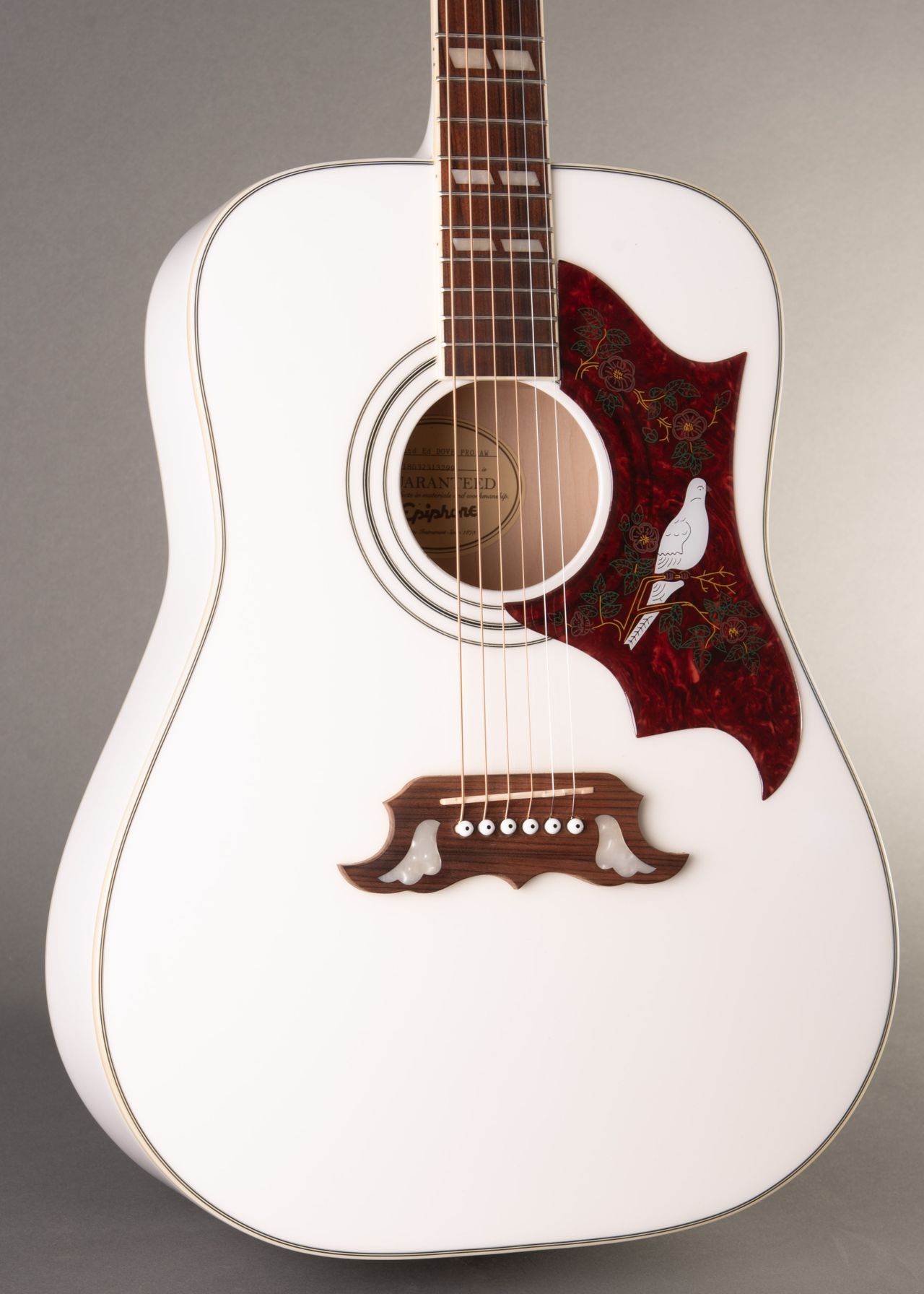 Epiphone Dove Pro Limited Edition 2018, White | Carter Vintage Guitars