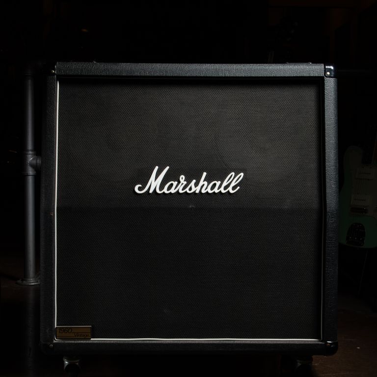 Marshall 1960AV 4x12 Slant Cab 280W 1998, Black | Carter Vintage 
