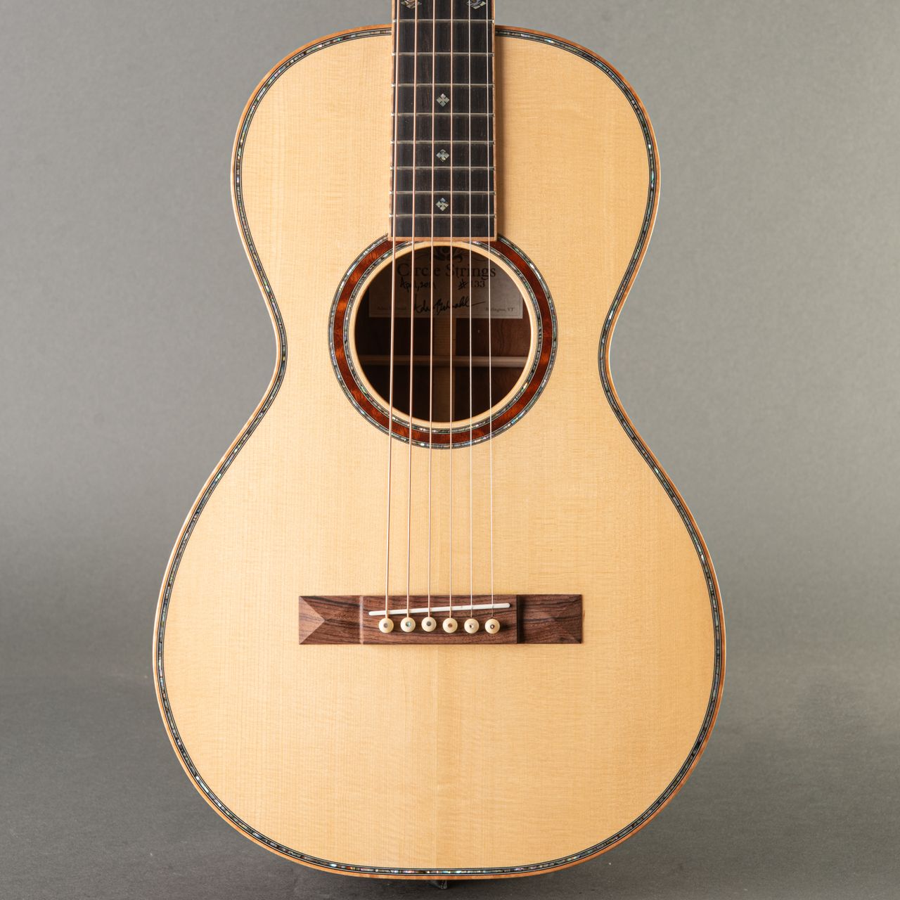 Circle Strings Parlor Custom 2019 Natural Carter Vintage Guitars