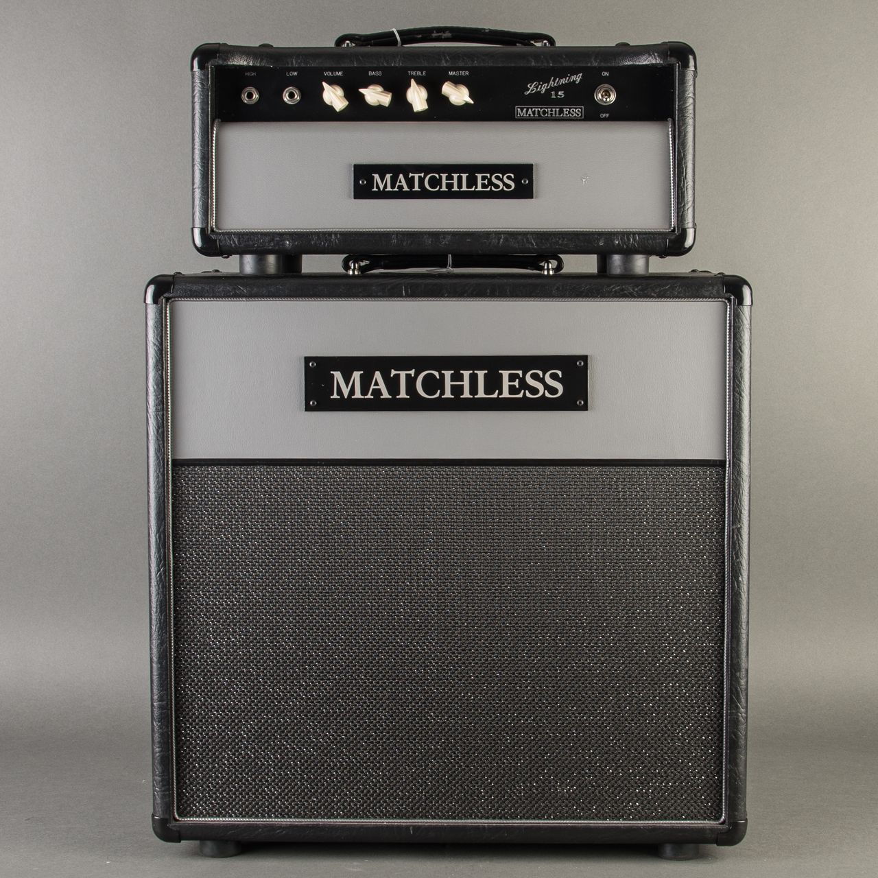 Matchless Lightning 15 w/ 1x12 Cabinet 2010's, Black/Grey | Carter 