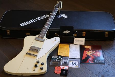 2021 Gibson Custom Johnny Winter ’64 Firebird V Murphy Lab Aged Polaris White + COA OHSC