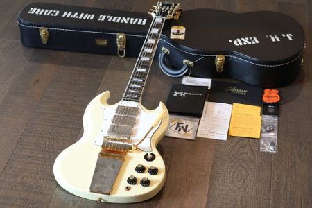 Gibson Custom Shop Jimi Hendrix 1967 SG Custom Murphy Lab 2020, Polaris White