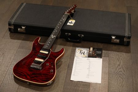 2015 Suhr Standard Carved Top Custom Chili Pepper Red w/ Solid Cocobolo Neck + OHSC & Papers